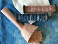 Image showing fabrics made with natural dyes