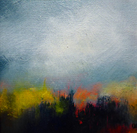 Painting by Amanda Bennett from Frome Art Society featuring a dramatic landscape