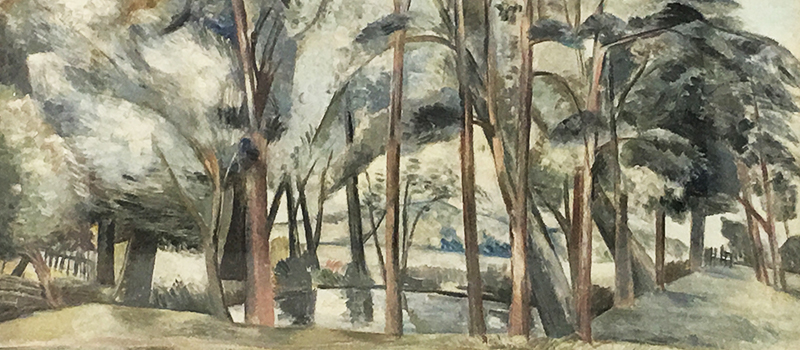 Pond in the Fields by Paul Nash